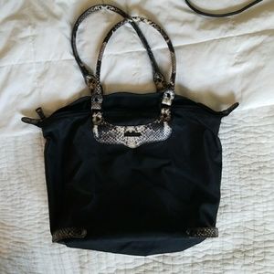 Rebecca Minkoff Travel Tote with Python Trim